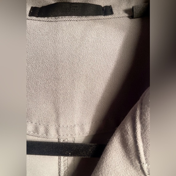 Uniqlo relaxed grey collared long sleeve button down layered cropped jacket XS - Picture 5 of 5